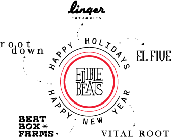 Happy Holidays, Happy New Year from Edible Beats